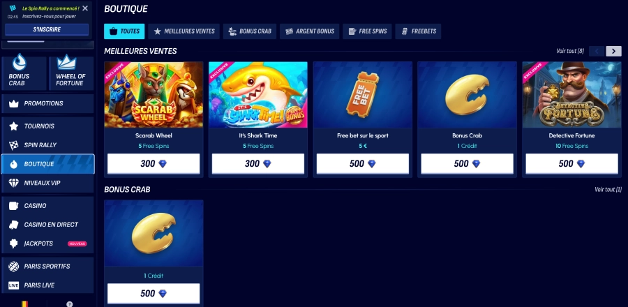 Betscore casino boutique