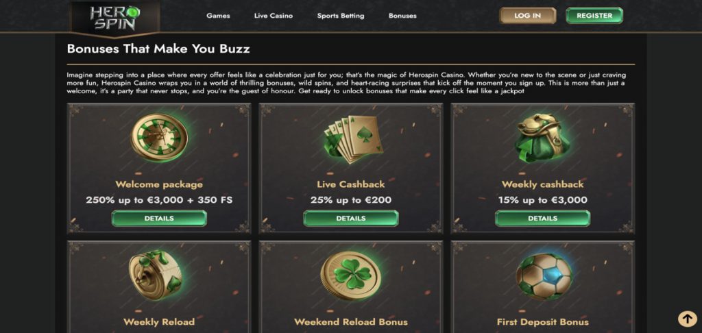 Herospin Casino promo