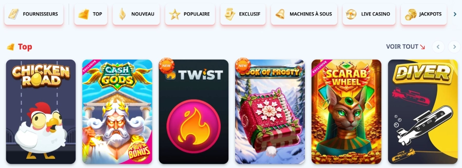 Jeux de machines à sous