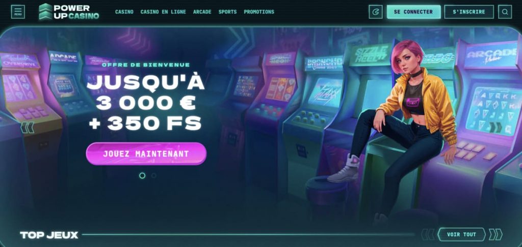 PowerUp casino home FR