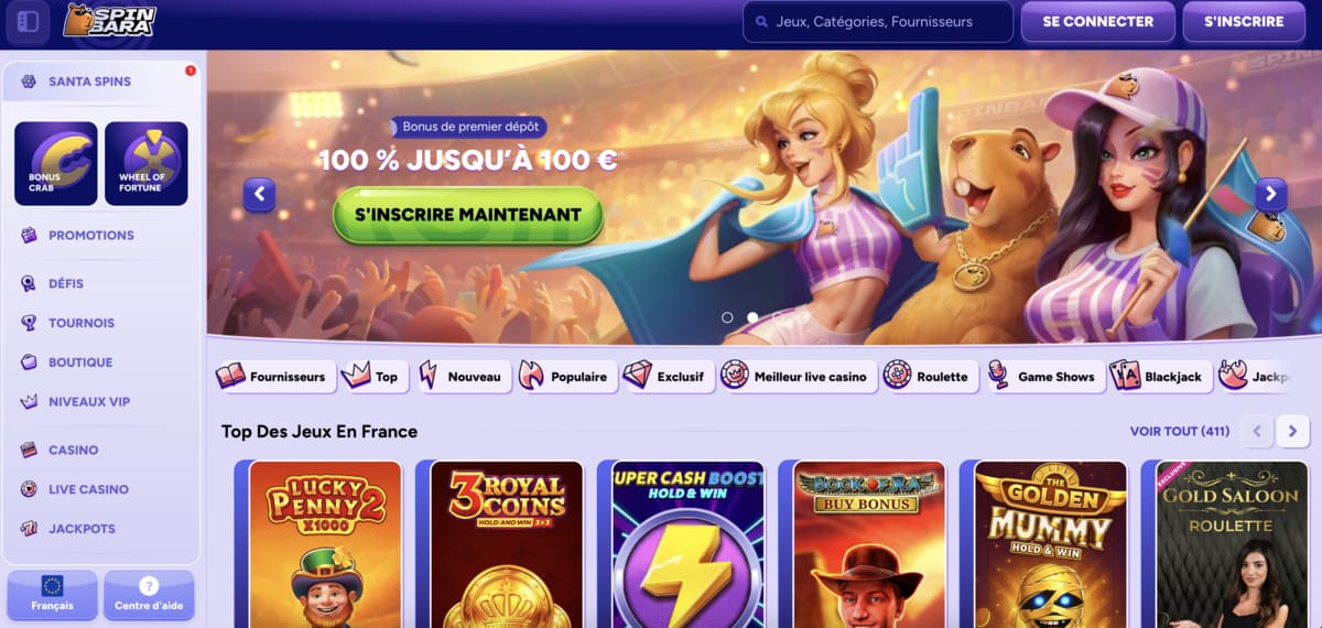 Spinbara casino home