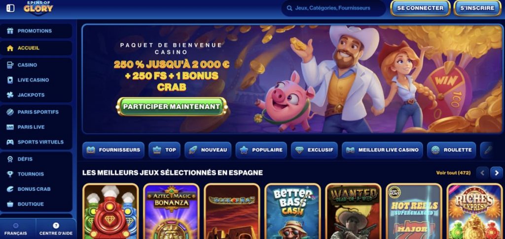 Spins of glory banner