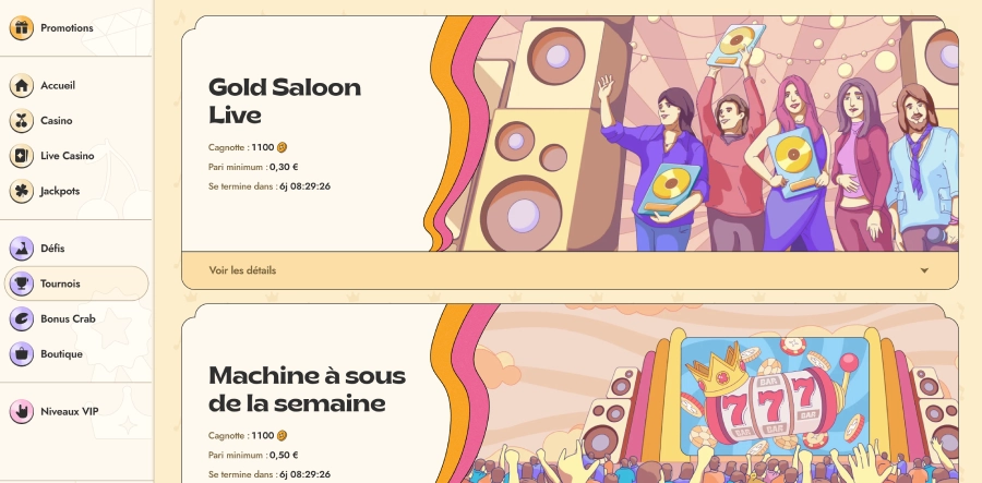 Tournois Vinyl Casino