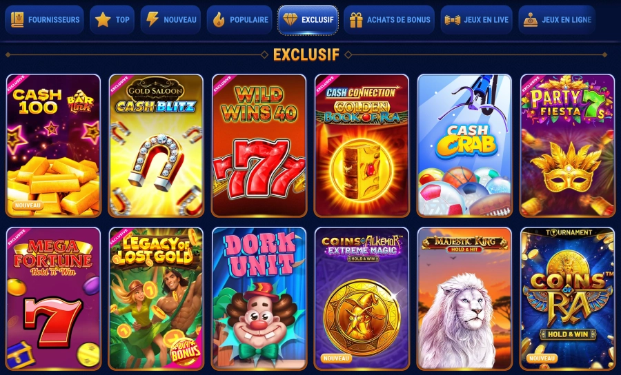 Machines à sous du casino Wingaga