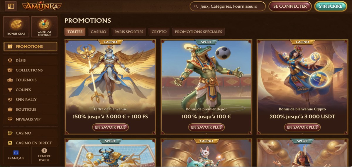 amunra bonuses