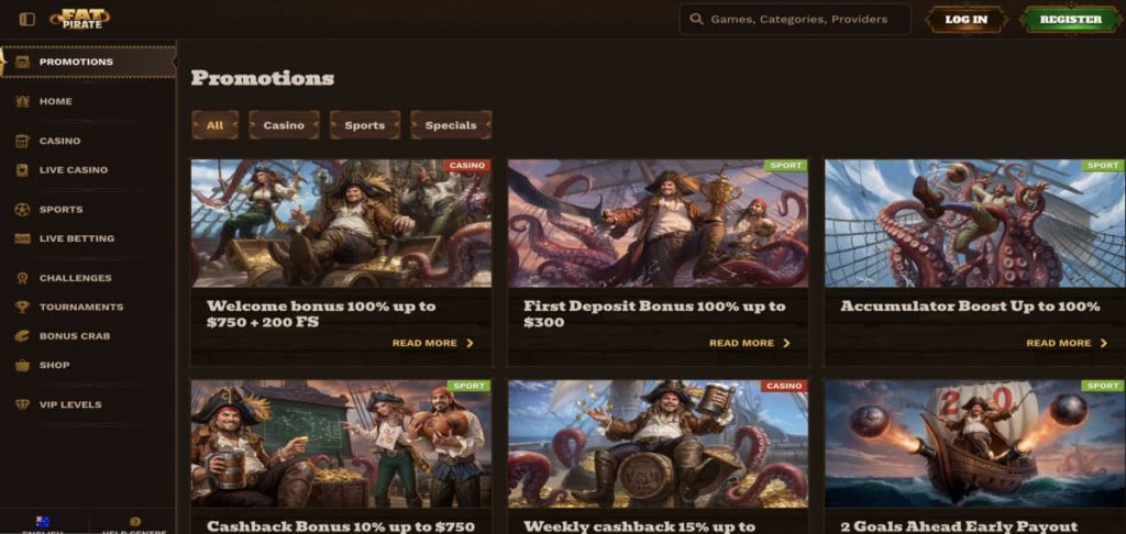 FatPirate Casino promo