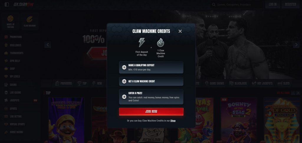 glorion-casino-bonus-crab