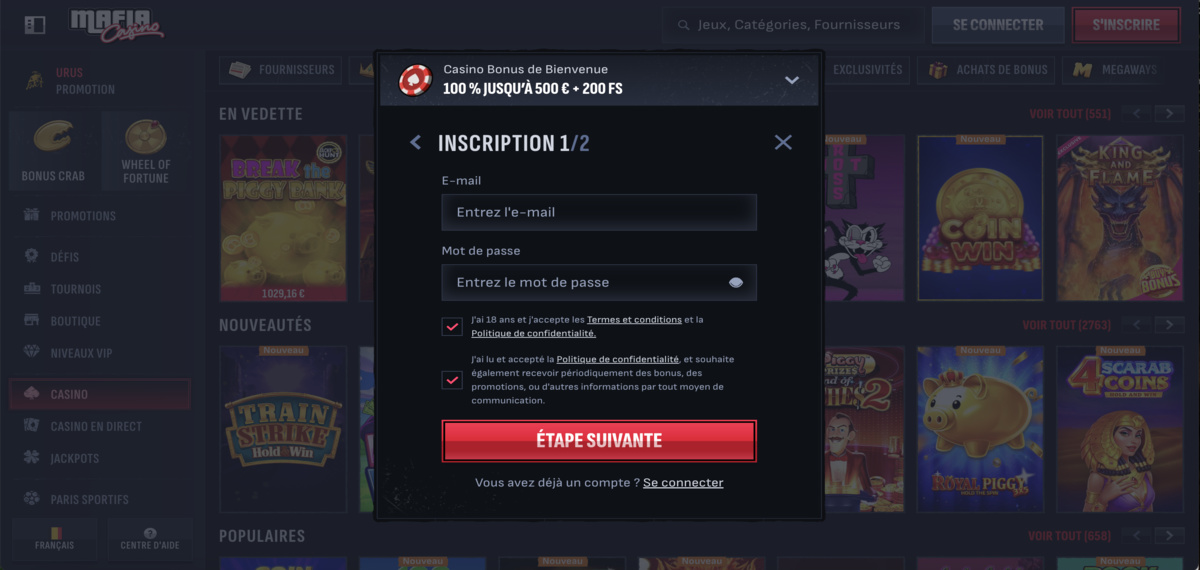 mafia login