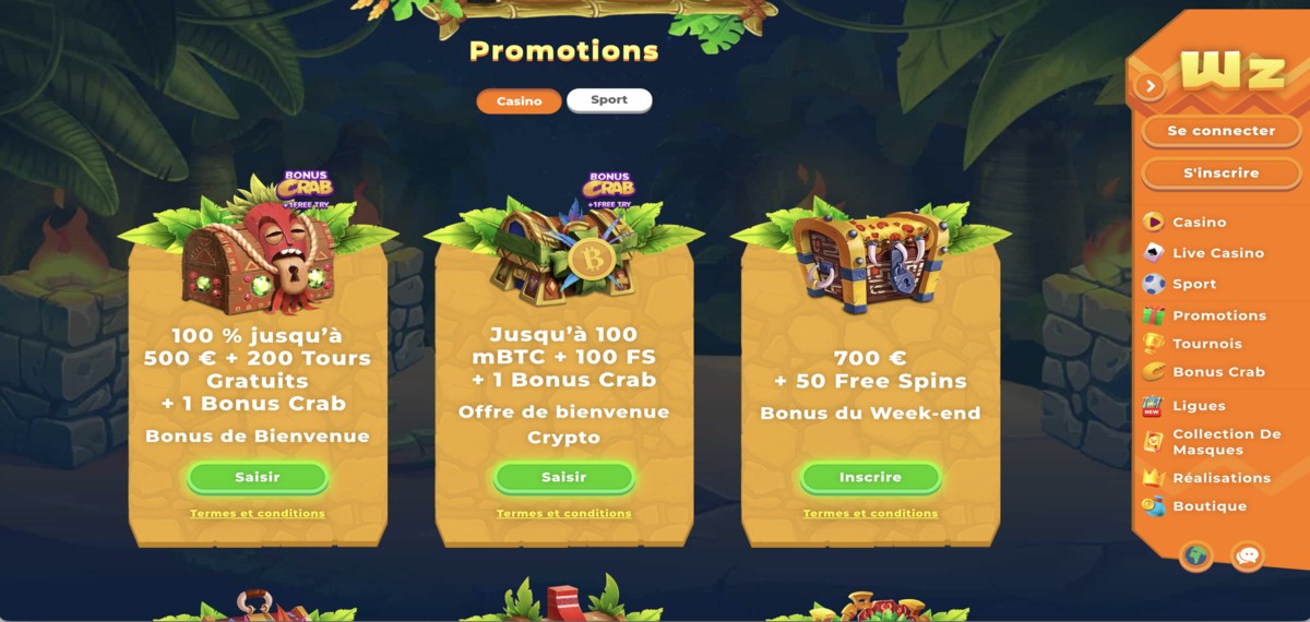 Wazamba promotions
