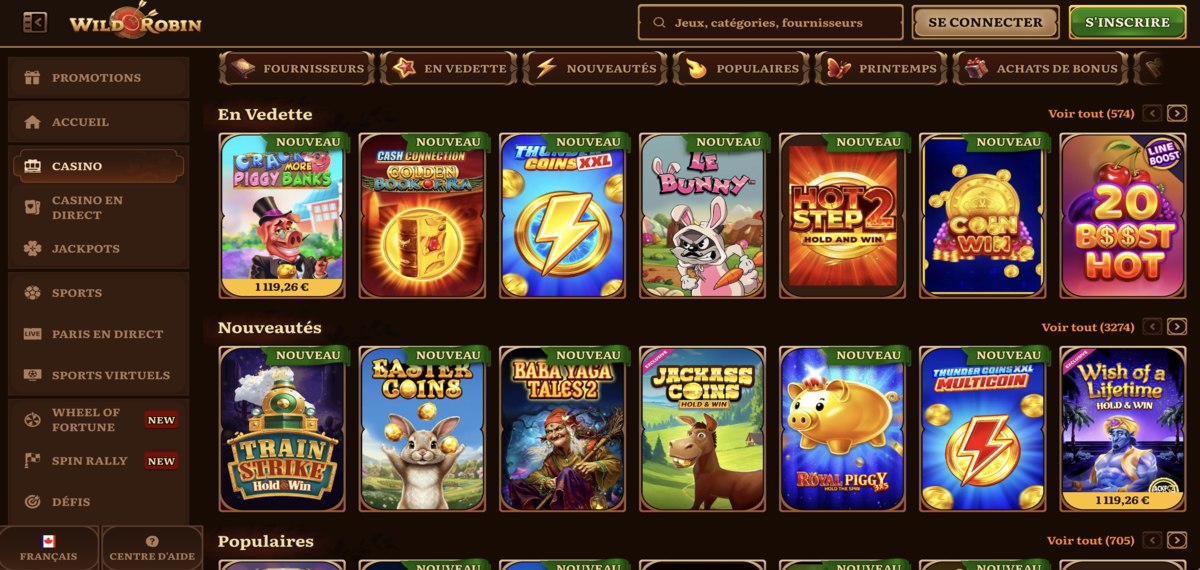 wildrobin slots