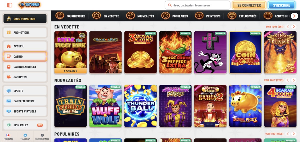 wyns games