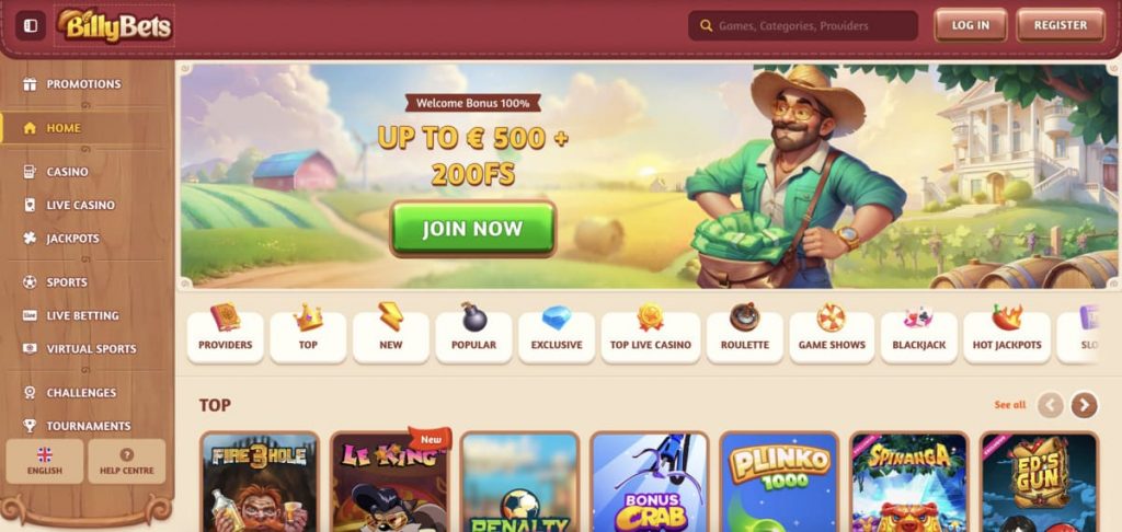BillyBets-homepage.