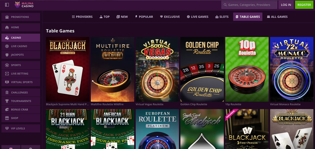 malina casino