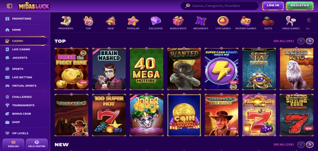 Midasluck games