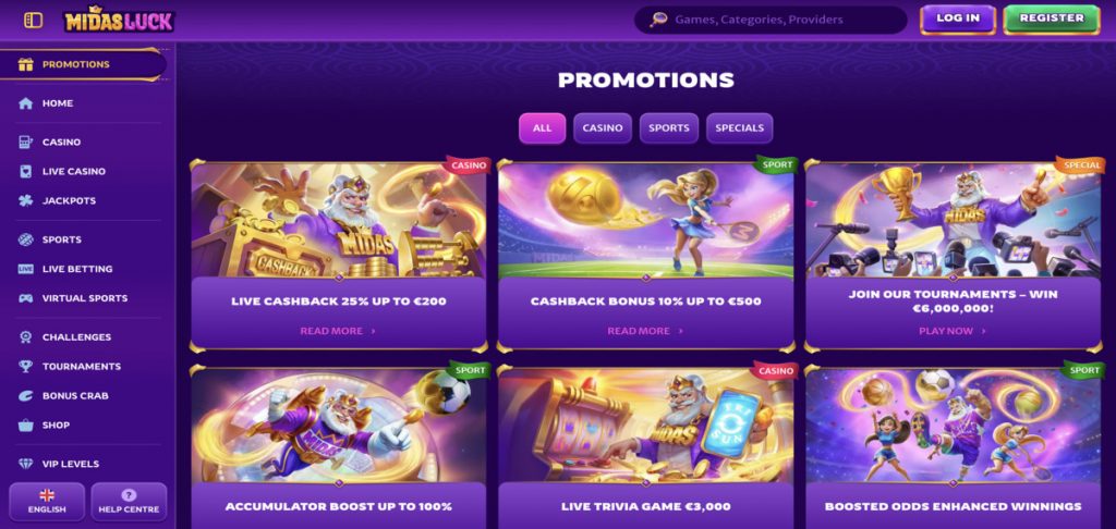 Midasluck promo