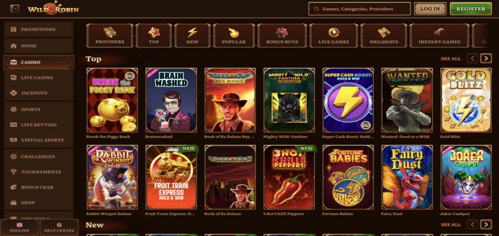 WildRobin games